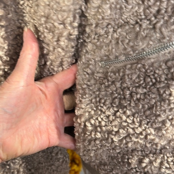 GARAGE Cozy Tan Sherpa Bomber Jacket - Picture 4 of 12